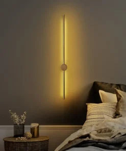 Applique murale moderne Benu H91cm Métal Or
