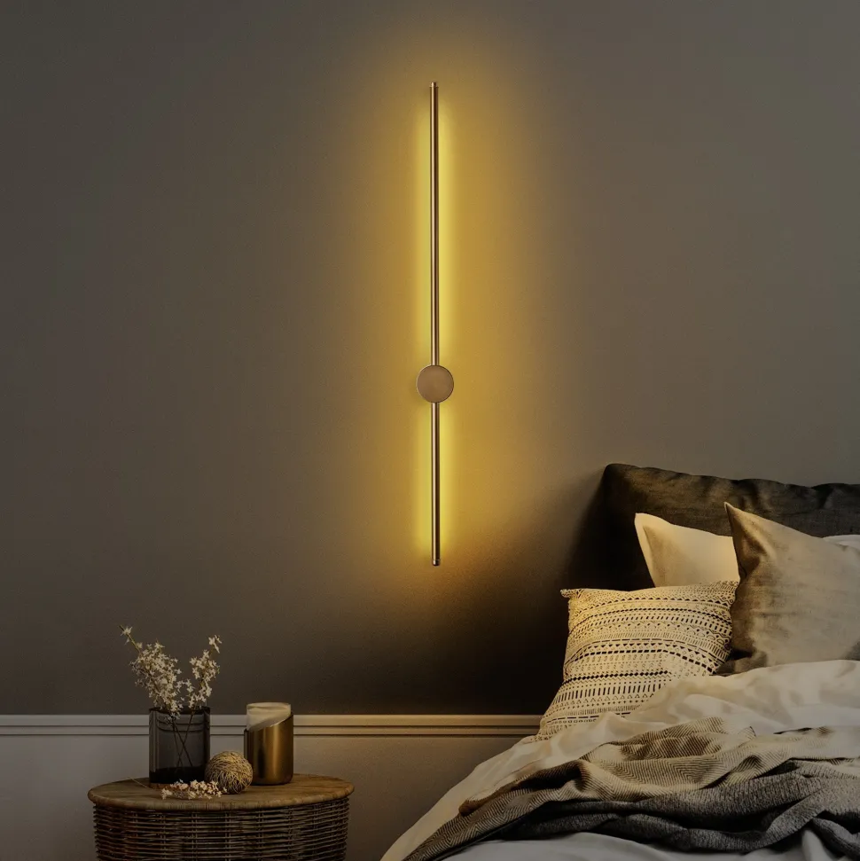 Applique murale moderne Benu H91cm Métal Or