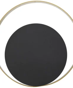 Applique murale métal Noir et Doré