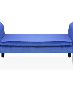 Banc coffre Idor Velours Bleu