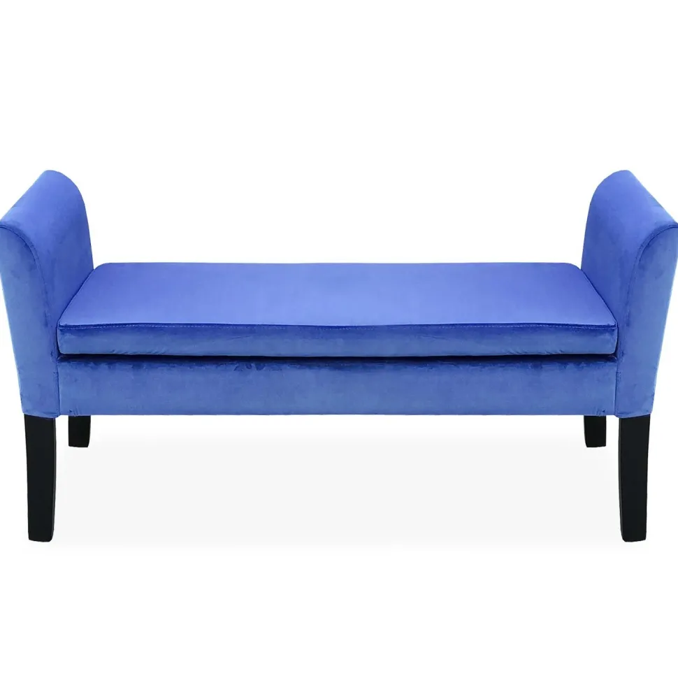 Banc coffre Idor Velours Bleu
