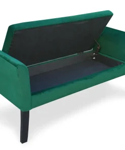 Banc coffre Idor Velours Vert