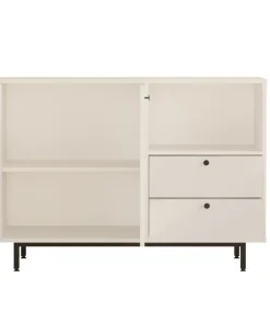 Buffet 2 portes et 2 tiroirs Axyl L88cm Blanc