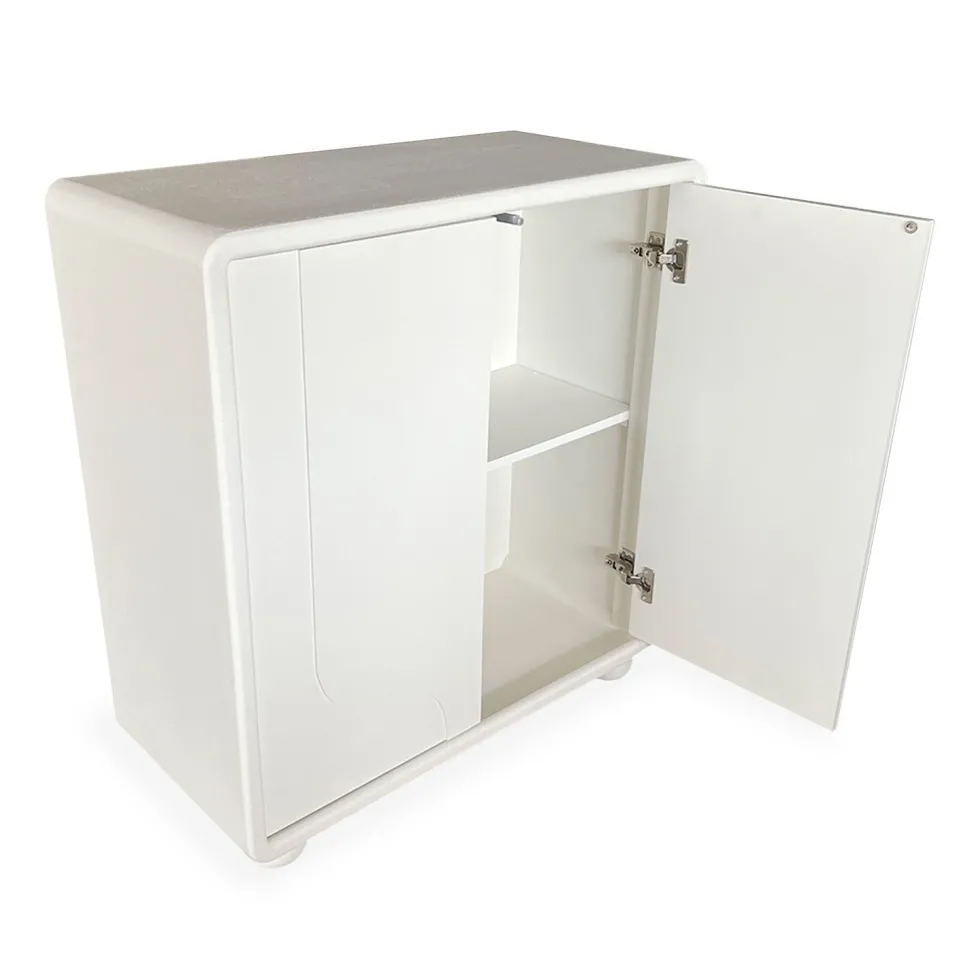 Buffet armoire de rangement design Valone L80cm Blanc