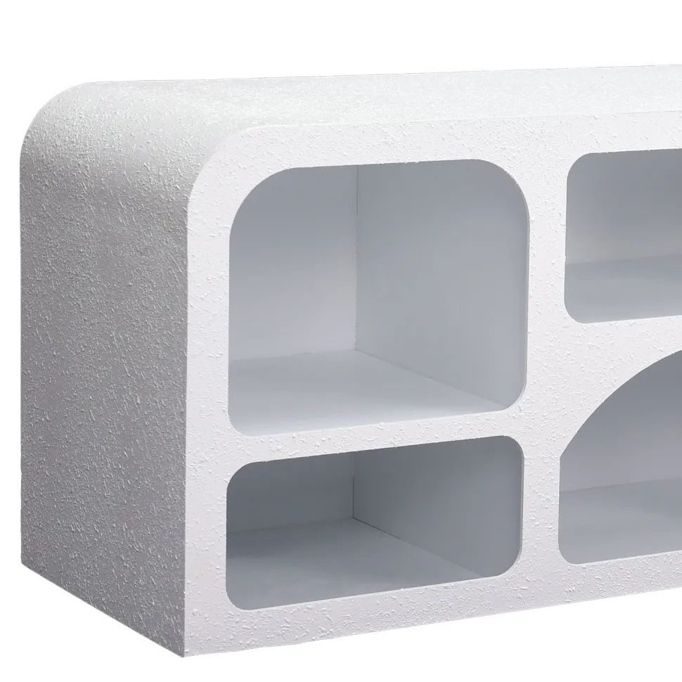 Buffet bas Navalor L160cm design arches style troglodyte Blanc