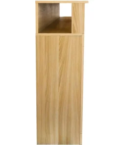 Buffet contemporain L190cm 4 portes er 4 tiroirs Lunata Bois sonoma et Blanc