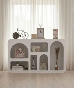Buffet Navalor L130cm design arches style troglodyte Blanc