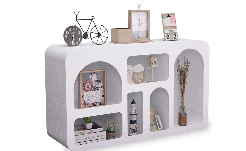 Buffet Navalor L130cm design arches style troglodyte Blanc