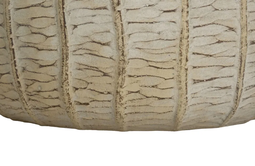 Cache-pot 3 pcs texture naturelle beige