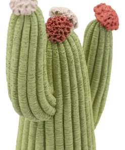 Cactus Stons décoratif avec fleurs colorées vert