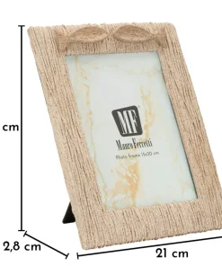 Cadre photo compact en bois beige