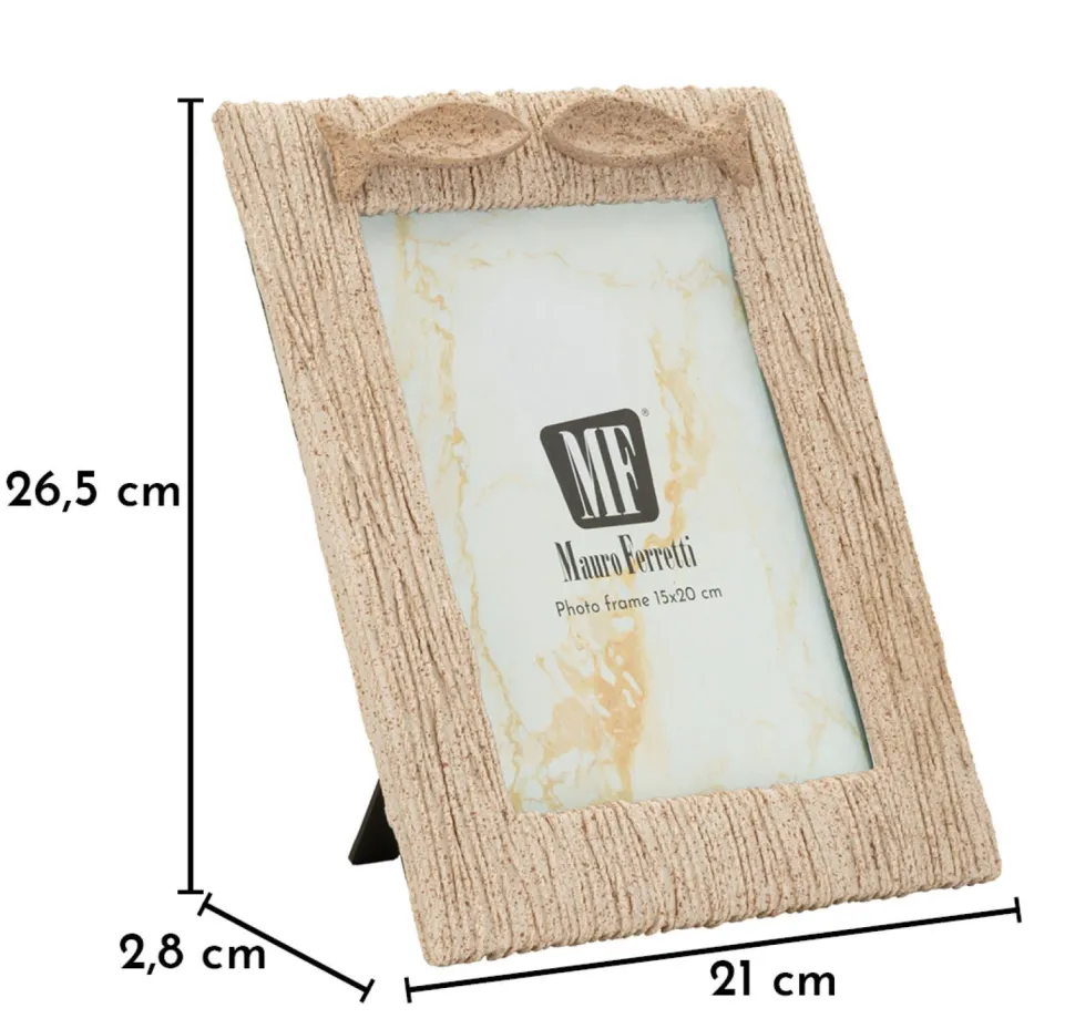 Cadre photo compact en bois beige