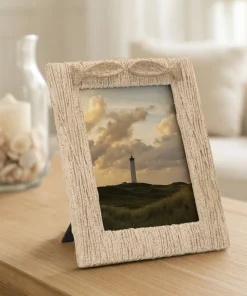 Cadre photo compact en bois beige