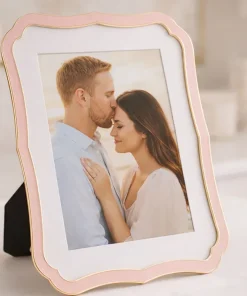Cadre photo Margot finition rose pastel