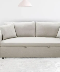 Canapé 3 places Convertible Saphir Tissu Beige