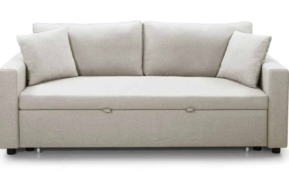 Canapé 3 places Convertible Saphir Tissu Beige