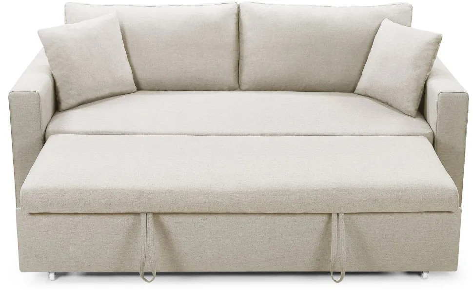 Canapé 3 places Convertible Saphir Tissu Beige