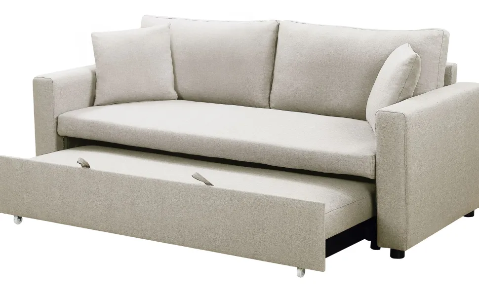 Canapé 3 places Convertible Saphir Tissu Beige