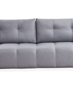 Canapé 3 places convertible Stylian Tissu Gris clair