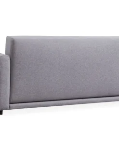 Canapé 3 places convertible Stylian Tissu Gris clair