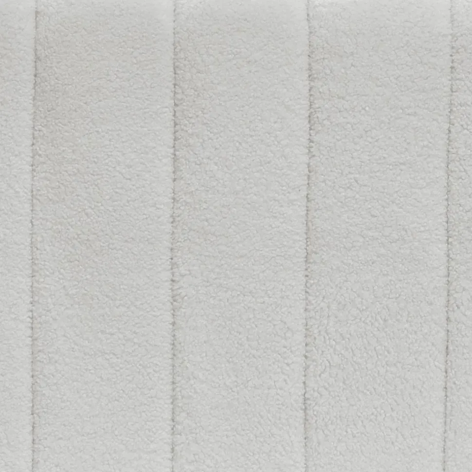 Canapé 2 places design Sidonie Tissu bouclette Blanc