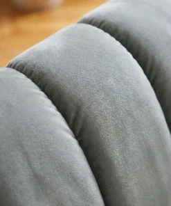 Canapé 2 places design Sidonie Velours Gris