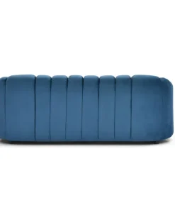 Canapé 3 places design Sidonie Velours Bleu