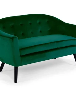 Canapé 2 places scandinave Savoy Velours Vert