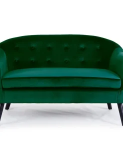 Canapé 2 places scandinave Savoy Velours Vert