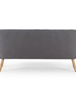 Canapé 3 places Scandinave Zentao Tissu Gris Clair