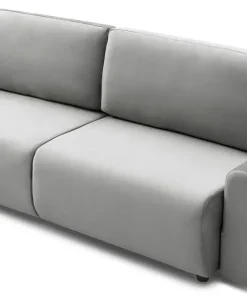 Canapé convertible 3 places Traviata Velours Gris