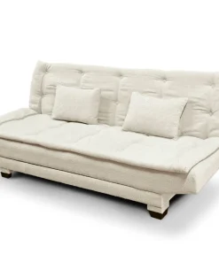 Canapé convertible 3 places Lefkada Tissu texturé Beige