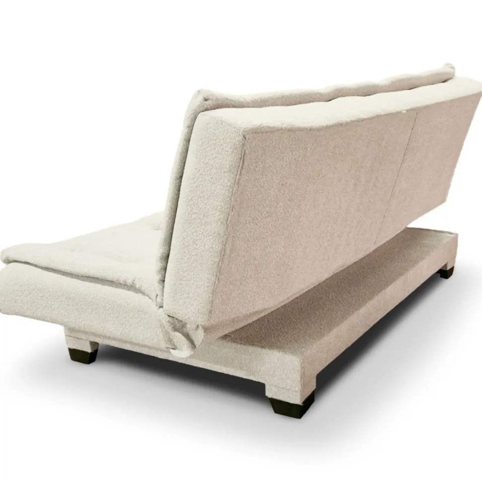 Canapé convertible 3 places Lefkada Tissu texturé Beige