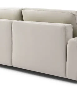 Canapé convertible 3 places Traviata Velours Beige