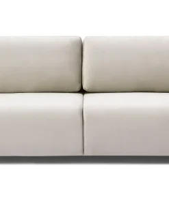 Canapé convertible 3 places Traviata Velours Beige