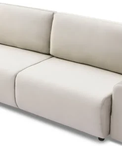 Canapé convertible 3 places Traviata Velours Beige