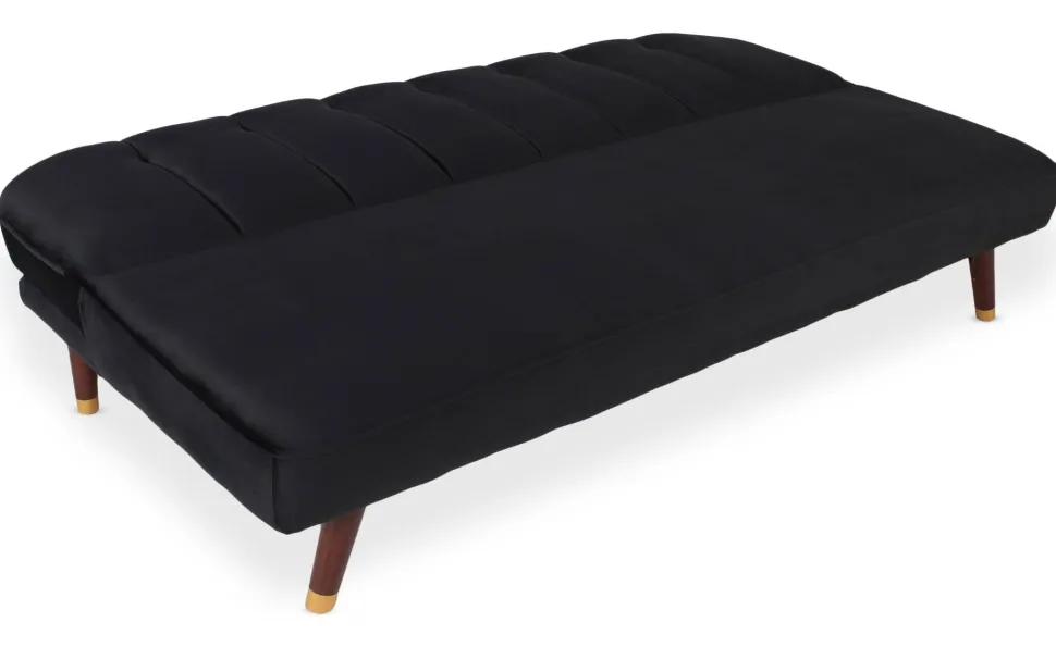 Canapé convertible clic-clac Olympia Velours Noir