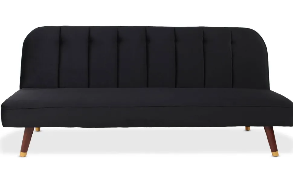 Canapé convertible clic-clac Olympia Velours Noir