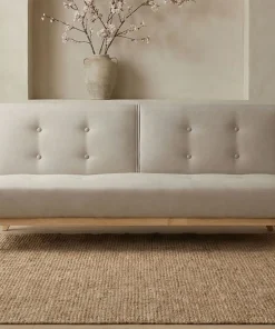 Canapé convertible clic-clac scandinave Yazu Beige