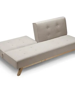 Canapé convertible clic-clac scandinave Yazu Beige