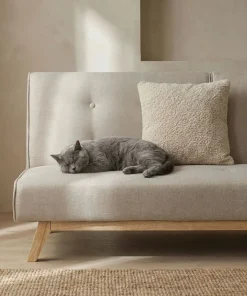 Canapé convertible clic-clac scandinave Yazu Beige