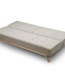 Canapé convertible clic-clac scandinave Yazu Beige