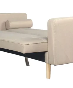 Canapé convertible clic-clac scandinave Slow Tissu Beige