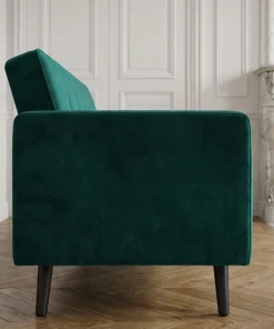 Canapé convertible clic-clac scandinave Slow Velours Vert