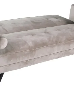 Canapé convertible clic-clac scandinave Slow Velours Taupe