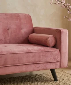 Canapé convertible clic-clac scandinave Slow Velours Rose