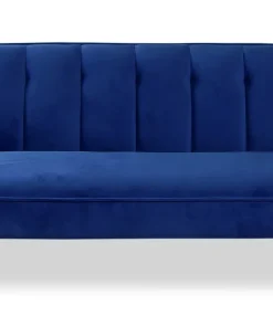 Canapé convertible clic-clac Olympia Velours Bleu