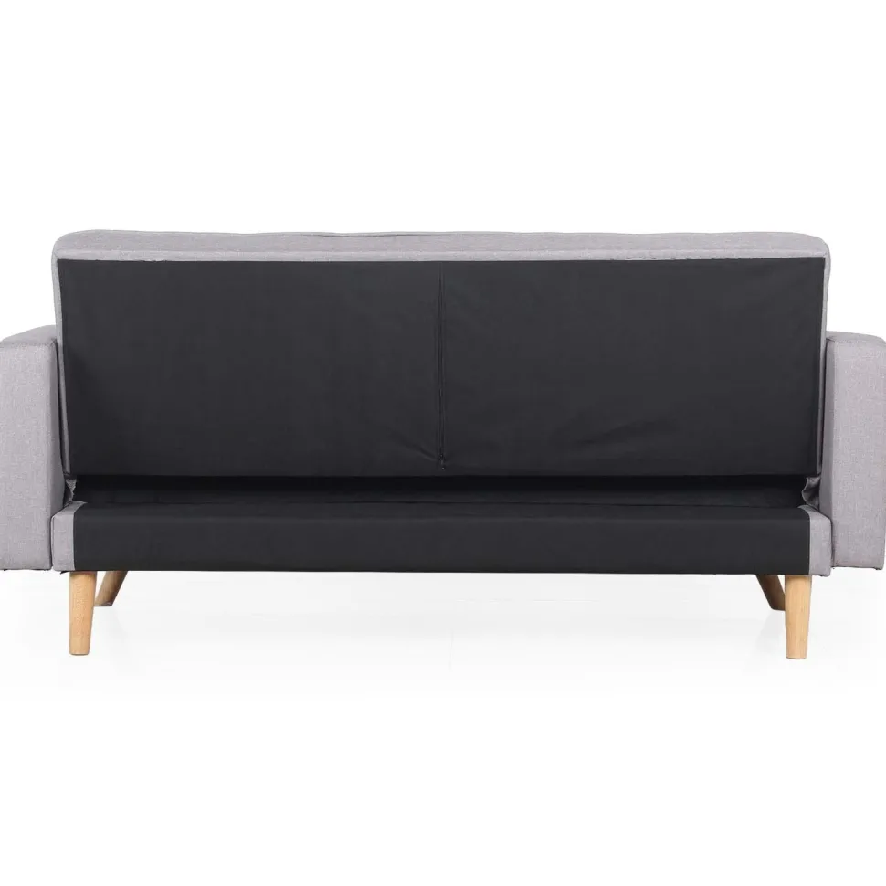 Canapé convertible clic-clac scandinave Slow Tissu Gris clair