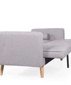 Canapé convertible clic-clac scandinave Slow Tissu Gris clair