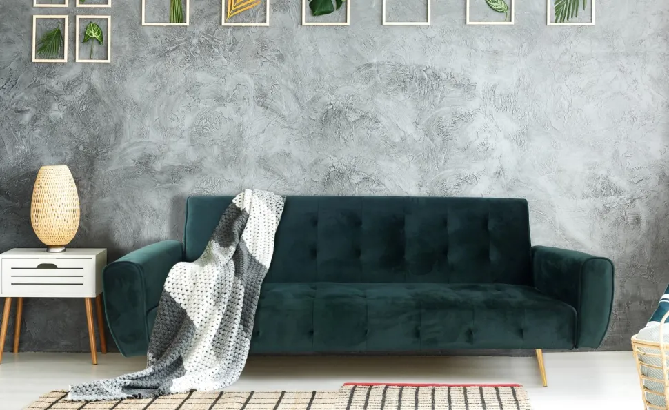 Canapé convertible clic-clac scandinave Slovénie Velours Vert